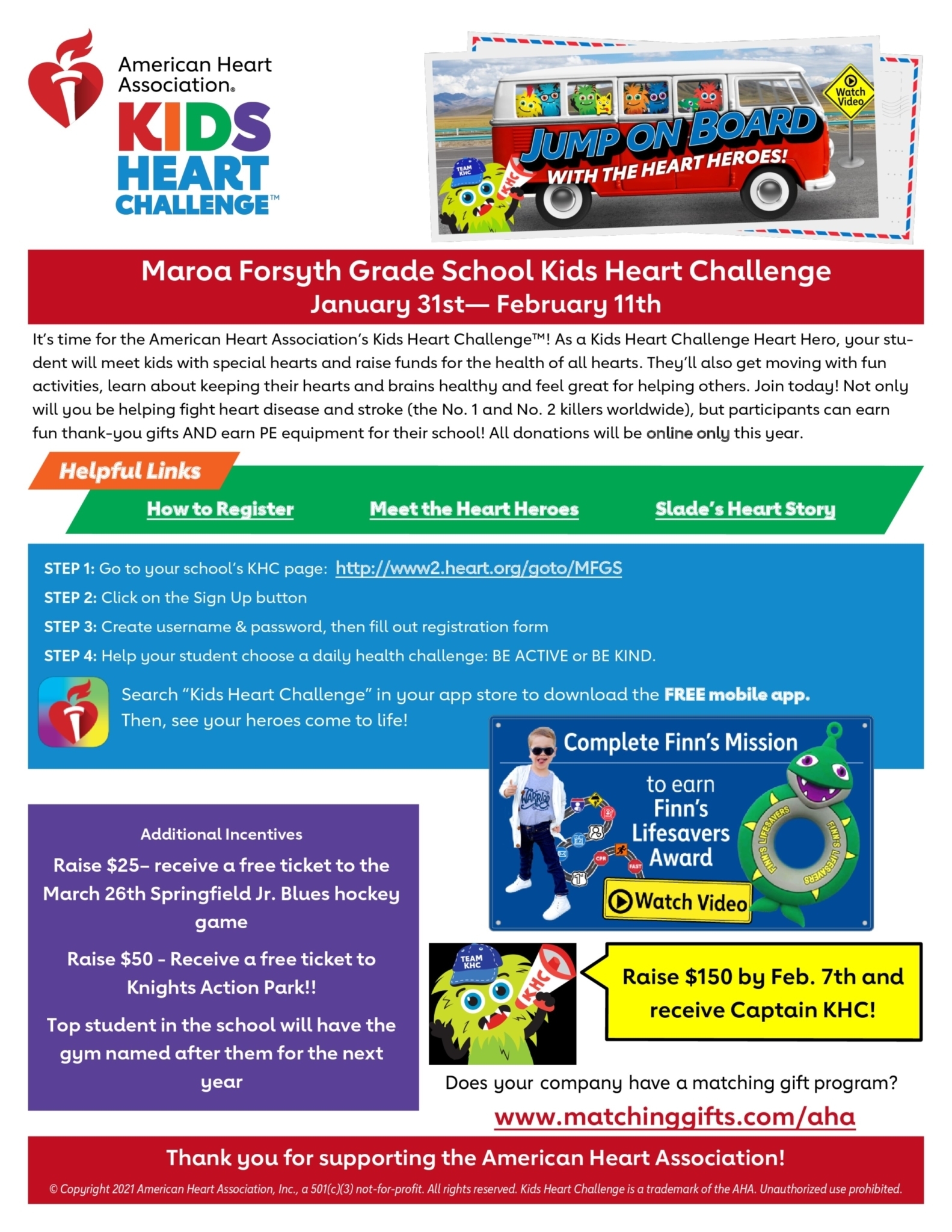 American Heart Association Kids Heart Challenge