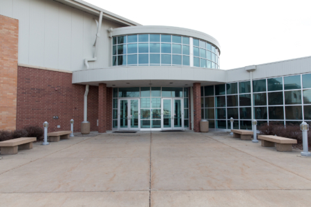 Maroa forsyth high school front door